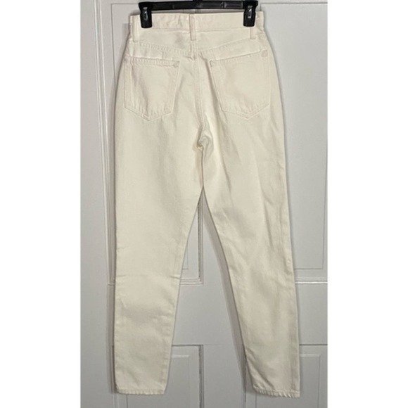WeWoreWhat by Joe’s The Danielle Bone White High Rise Button Fly Jeans 25 - Picture 4 of 8